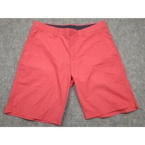 Columbia Shorts Mens 34 Pink Salmon Flat Front Chino Gorpcore Outdoor Casual